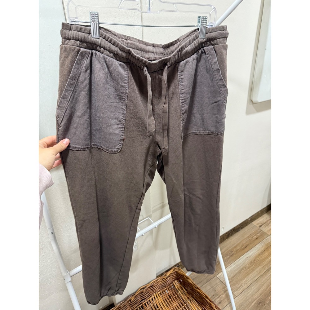 American Eagle Womens Joggers Brown Charcoal Relaxed Sweatpants Large L